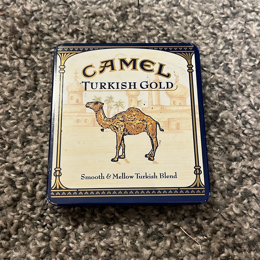 Vintage Camel Turkish Gold Cigarette Tin